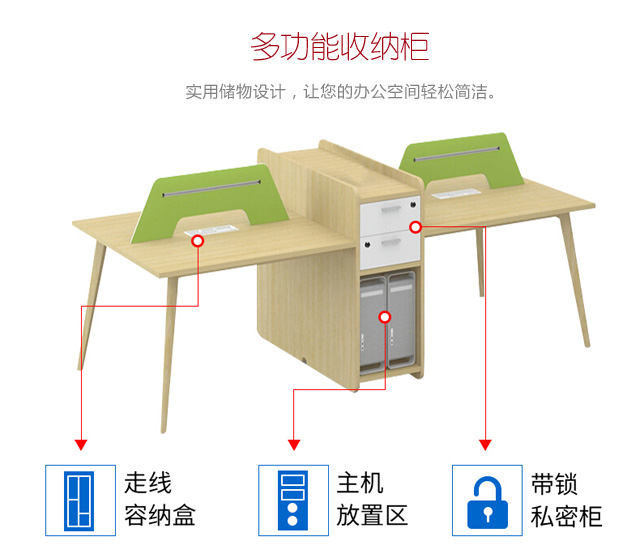 四人位办公桌,上海办公家具